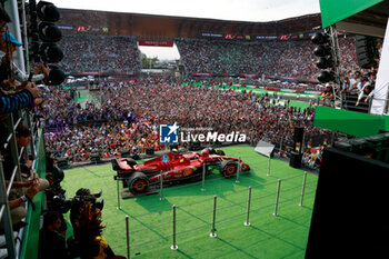 2024-10-28 - LECLERC Charles (mco), Scuderia Ferrari SF-24, portrait SAINZ Carlos (spa), Scuderia Ferrari SF-24, portrait podium celebration during the Formula 1 Gran Premio de la Ciudad de Mexico 2024, 20th round of the 2024 Formula One World Championship from October 25 to 27, 2024 on the Autodromo Hermanos Rodriguez, in Mexico City, Mexico - F1 - MEXICO CITY GRAND PRIX 2024 - FORMULA 1 - MOTORS