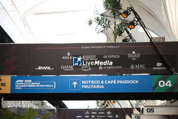 31/10/2024 - Paddock atmosphere during the Formula 1 Grande Premio de Sao Paulo 2024, 21th round of the 2024 Formula One World Championship from November 1 to 3, 2024 on the Interlagos Circuit, in Sao Paulo, Brazil - F1 - SAO PAULO GRAND PRIX 2024 - FORMULA 1 - MOTORI