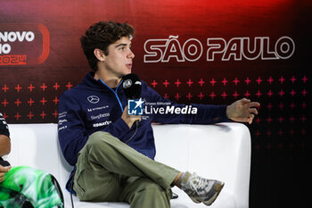 31/10/2024 - COLAPINTO Franco (arg), Williams Racing FW46, portrait press conference during the Formula 1 Grande Premio de Sao Paulo 2024, 21th round of the 2024 Formula One World Championship from November 1 to 3, 2024 on the Interlagos Circuit, in Sao Paulo, Brazil - F1 - SAO PAULO GRAND PRIX 2024 - FORMULA 1 - MOTORI