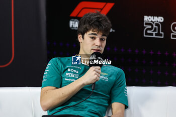 31/10/2024 - STROLL Lance (can), Aston Martin F1 Team AMR24, portrait press conference during the Formula 1 Grande Premio de Sao Paulo 2024, 21th round of the 2024 Formula One World Championship from November 1 to 3, 2024 on the Interlagos Circuit, in Sao Paulo, Brazil - F1 - SAO PAULO GRAND PRIX 2024 - FORMULA 1 - MOTORI