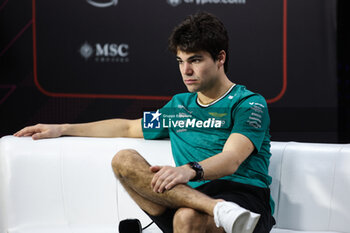 31/10/2024 - STROLL Lance (can), Aston Martin F1 Team AMR24, portrait press conference during the Formula 1 Grande Premio de Sao Paulo 2024, 21th round of the 2024 Formula One World Championship from November 1 to 3, 2024 on the Interlagos Circuit, in Sao Paulo, Brazil - F1 - SAO PAULO GRAND PRIX 2024 - FORMULA 1 - MOTORI