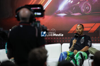 31/10/2024 - HAMILTON Lewis (gbr), Mercedes AMG F1 Team W15, portrait press conference during the Formula 1 Grande Premio de Sao Paulo 2024, 21th round of the 2024 Formula One World Championship from November 1 to 3, 2024 on the Interlagos Circuit, in Sao Paulo, Brazil - F1 - SAO PAULO GRAND PRIX 2024 - FORMULA 1 - MOTORI