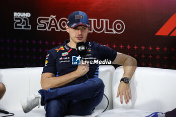 31/10/2024 - VERSTAPPEN Max (ned), Red Bull Racing RB20, portrait press conference during the Formula 1 Grande Premio de Sao Paulo 2024, 21th round of the 2024 Formula One World Championship from November 1 to 3, 2024 on the Interlagos Circuit, in Sao Paulo, Brazil - F1 - SAO PAULO GRAND PRIX 2024 - FORMULA 1 - MOTORI