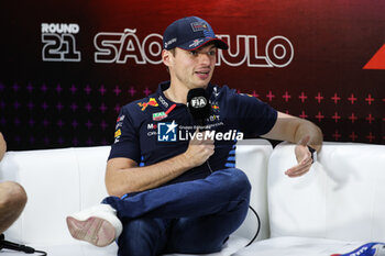 31/10/2024 - VERSTAPPEN Max (ned), Red Bull Racing RB20, portrait press conference during the Formula 1 Grande Premio de Sao Paulo 2024, 21th round of the 2024 Formula One World Championship from November 1 to 3, 2024 on the Interlagos Circuit, in Sao Paulo, Brazil - F1 - SAO PAULO GRAND PRIX 2024 - FORMULA 1 - MOTORI