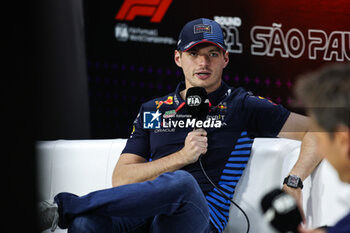 31/10/2024 - VERSTAPPEN Max (ned), Red Bull Racing RB20, portrait press conference during the Formula 1 Grande Premio de Sao Paulo 2024, 21th round of the 2024 Formula One World Championship from November 1 to 3, 2024 on the Interlagos Circuit, in Sao Paulo, Brazil - F1 - SAO PAULO GRAND PRIX 2024 - FORMULA 1 - MOTORI