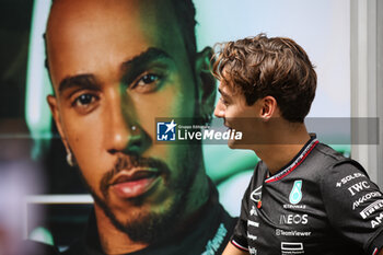 31/10/2024 - RUSSELL George (gbr), Mercedes AMG F1 Team W15, portrait HAMILTON Lewis (gbr), Mercedes AMG F1 Team W15, portrait during the Formula 1 Grande Premio de Sao Paulo 2024, 21th round of the 2024 Formula One World Championship from November 1 to 3, 2024 on the Interlagos Circuit, in Sao Paulo, Brazil - F1 - SAO PAULO GRAND PRIX 2024 - FORMULA 1 - MOTORI