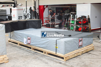 31/10/2024 - Haas F1 Team transport box during the Formula 1 Grande Premio de Sao Paulo 2024, 21th round of the 2024 Formula One World Championship from November 1 to 3, 2024 on the Interlagos Circuit, in Sao Paulo, Brazil - F1 - SAO PAULO GRAND PRIX 2024 - FORMULA 1 - MOTORI