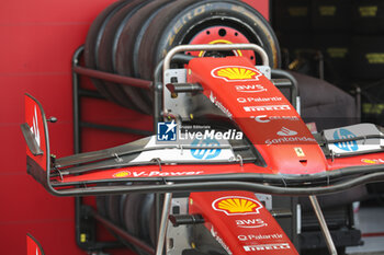 31/10/2024 - Scuderia Ferrari SF-24, mechanical detail front wing aerodynamism, aerodynamic, aerodynamics during the Formula 1 Grande Premio de Sao Paulo 2024, 21th round of the 2024 Formula One World Championship from November 1 to 3, 2024 on the Interlagos Circuit, in Sao Paulo, Brazil - F1 - SAO PAULO GRAND PRIX 2024 - FORMULA 1 - MOTORI