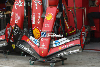 31/10/2024 - Scuderia Ferrari SF-24, mechanical detail front wing aerodynamism, aerodynamic, aerodynamics during the Formula 1 Grande Premio de Sao Paulo 2024, 21th round of the 2024 Formula One World Championship from November 1 to 3, 2024 on the Interlagos Circuit, in Sao Paulo, Brazil - F1 - SAO PAULO GRAND PRIX 2024 - FORMULA 1 - MOTORI