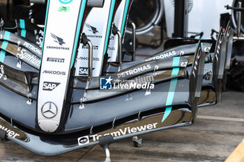 31/10/2024 - Mercedes AMG F1 Team W15, mechanical detail front wing during the Formula 1 Grande Premio de Sao Paulo 2024, 21th round of the 2024 Formula One World Championship from November 1 to 3, 2024 on the Interlagos Circuit, in Sao Paulo, Brazil - F1 - SAO PAULO GRAND PRIX 2024 - FORMULA 1 - MOTORI