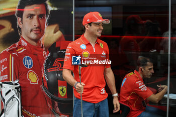 31/10/2024 - LECLERC Charles (mco), Scuderia Ferrari SF-24, portrait SAINZ Carlos (spa), Scuderia Ferrari SF-24, portrait during the Formula 1 Grande Premio de Sao Paulo 2024, 21th round of the 2024 Formula One World Championship from November 1 to 3, 2024 on the Interlagos Circuit, in Sao Paulo, Brazil - F1 - SAO PAULO GRAND PRIX 2024 - FORMULA 1 - MOTORI