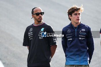 31/10/2024 - HAMILTON Lewis (gbr), Mercedes AMG F1 Team W15, COLAPINTO Franco (arg), Williams Racing FW46, portrait during the Formula 1 Grande Premio de Sao Paulo 2024, 21th round of the 2024 Formula One World Championship from November 1 to 3, 2024 on the Interlagos Circuit, in Sao Paulo, Brazil - F1 - SAO PAULO GRAND PRIX 2024 - FORMULA 1 - MOTORI