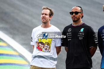 31/10/2024 - VETTEL Sebastian, with HAMILTON Lewis (gbr), Mercedes AMG F1 Team W15, portrait during the Formula 1 Grande Premio de Sao Paulo 2024, 21th round of the 2024 Formula One World Championship from November 1 to 3, 2024 on the Interlagos Circuit, in Sao Paulo, Brazil - F1 - SAO PAULO GRAND PRIX 2024 - FORMULA 1 - MOTORI