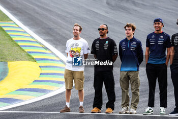 31/10/2024 - VETTEL Sebastian, with HAMILTON Lewis (gbr), Mercedes AMG F1 Team W15, portrait during the Formula 1 Grande Premio de Sao Paulo 2024, 21th round of the 2024 Formula One World Championship from November 1 to 3, 2024 on the Interlagos Circuit, in Sao Paulo, Brazil - F1 - SAO PAULO GRAND PRIX 2024 - FORMULA 1 - MOTORI