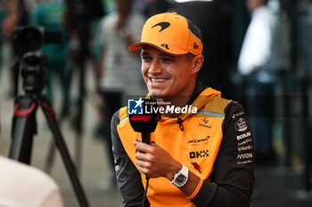 31/10/2024 - NORRIS Lando (gbr), McLaren F1 Team MCL38, portrait during the Formula 1 Grande Premio de Sao Paulo 2024, 21th round of the 2024 Formula One World Championship from November 1 to 3, 2024 on the Interlagos Circuit, in Sao Paulo, Brazil - F1 - SAO PAULO GRAND PRIX 2024 - FORMULA 1 - MOTORI