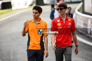 31/10/2024 - BORTOLETO Gabriel (bra) Mclaren young academy driver portrait BEARMAN Oliver (gbr), Scuderia Ferrari SF-24, portrait during the Formula 1 Grande Premio de Sao Paulo 2024, 21th round of the 2024 Formula One World Championship from November 1 to 3, 2024 on the Interlagos Circuit, in Sao Paulo, Brazil - F1 - SAO PAULO GRAND PRIX 2024 - FORMULA 1 - MOTORI