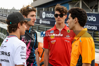 31/10/2024 - BORTOLETO Gabriel (bra) Mclaren young academy driver DOOHAN Jack (aus), Alpine F1 Team A524, portrait KIMI ANTONELLI Andrea (ita), Junior Driver of Mercedes AMG F1 Team, portrait BEARMAN Oliver (gbr), Scuderia Ferrari SF-24, portrait during the Formula 1 Grande Premio de Sao Paulo 2024, 21th round of the 2024 Formula One World Championship from November 1 to 3, 2024 on the Interlagos Circuit, in Sao Paulo, Brazil - F1 - SAO PAULO GRAND PRIX 2024 - FORMULA 1 - MOTORI