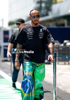 31/10/2024 - HAMILTON Lewis (gbr), Mercedes AMG F1 Team W15, portrait during the Formula 1 Grande Premio de Sao Paulo 2024, 21th round of the 2024 Formula One World Championship from November 1 to 3, 2024 on the Interlagos Circuit, in Sao Paulo, Brazil - F1 - SAO PAULO GRAND PRIX 2024 - FORMULA 1 - MOTORI