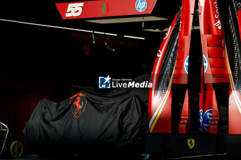 31/10/2024 - Scuderia Ferrari car cover scrutineering, verifications techniques, during the Formula 1 Grande Premio de Sao Paulo 2024, 21th round of the 2024 Formula One World Championship from November 1 to 3, 2024 on the Interlagos Circuit, in Sao Paulo, Brazil - F1 - SAO PAULO GRAND PRIX 2024 - FORMULA 1 - MOTORI