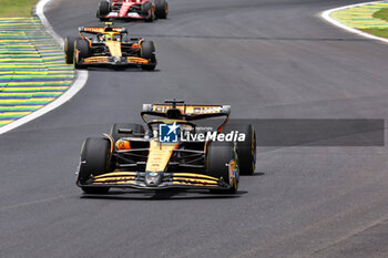 02/11/2024 - Oscar Piastri (AUS) - andLando Norris (GBR) - McLaren Formula 1 Team - McLaren MCL38 - Mercedes  during Sprint Race of the Formula 1 Lenovo Grande Premio de Sao Paulo 2024, scheduled to take place at Interlagos Circuit, San Paolo, Brasil, BRA  Nov 1st-3rd, 2024 - FORMULA 1 LENOVO GRANDE PREMIO DE SAO PAULO 2024 - SPRINT RACE - FORMULA 1 - MOTORI