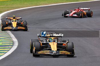 02/11/2024 - Oscar Piastri (AUS) - andLando Norris (GBR) - McLaren Formula 1 Team - McLaren MCL38 - Mercedes  during Sprint Race of the Formula 1 Lenovo Grande Premio de Sao Paulo 2024, scheduled to take place at Interlagos Circuit, San Paolo, Brasil, BRA  Nov 1st-3rd, 2024 - FORMULA 1 LENOVO GRANDE PREMIO DE SAO PAULO 2024 - SPRINT RACE - FORMULA 1 - MOTORI