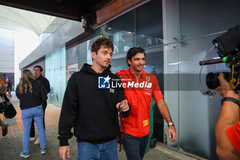 02/11/2024 - Charles Leclerc (MON)  Carlos Sainz Jr. (ESP) - Scuderia Ferrari - Ferrari SF-24 - Ferrari during Qualify session of the Formula 1 Lenovo Grande Premio de Sao Paulo 2024, scheduled to take place at Interlagos Circuit, San Paolo, Brasil, BRA  Nov 1st-3rd, 2024 - FORMULA 1 LENOVO GRANDE PREMIO DE SAO PAULO 2024 - QUALIFYING - FORMULA 1 - MOTORI