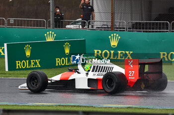 02/11/2024 - Lewis Hamilton (GBR) - exibition on Mclaren Mp4/6 1990 after the Qualify session of the Formula 1 Lenovo Grande Premio de Sao Paulo 2024, scheduled to take place at Interlagos Circuit, San Paolo, Brasil, BRA  Nov 1st-3rd, 2024 - FORMULA 1 LENOVO GRANDE PREMIO DE SAO PAULO 2024 - QUALIFYING - FORMULA 1 - MOTORI