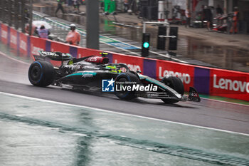 02/11/2024 - Lewis Hamilton (GBR) - Mercedes-AMG PETRONAS F1 Team - Mercedes W15 - Mercedes E Performance  during Qualify session of the Formula 1 Lenovo Grande Premio de Sao Paulo 2024, scheduled to take place at Interlagos Circuit, San Paolo, Brasil, BRA  Nov 1st-3rd, 2024 - FORMULA 1 LENOVO GRANDE PREMIO DE SAO PAULO 2024 - QUALIFYING - FORMULA 1 - MOTORI