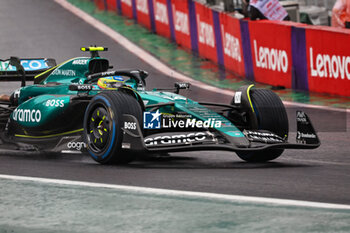 02/11/2024 - Fernando Alonso (ESP) - Aston Martin Aramco F1 Team - Aston Martin AMR24 - Mercedes   during Qualify session of the Formula 1 Lenovo Grande Premio de Sao Paulo 2024, scheduled to take place at Interlagos Circuit, San Paolo, Brasil, BRA  Nov 1st-3rd, 2024 - FORMULA 1 LENOVO GRANDE PREMIO DE SAO PAULO 2024 - QUALIFYING - FORMULA 1 - MOTORI