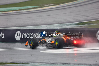 02/11/2024 - Lando Norris (GBR) - McLaren Formula 1 Team - McLaren MCL38 - Mercedes  during Qualify session of the Formula 1 Lenovo Grande Premio de Sao Paulo 2024, scheduled to take place at Interlagos Circuit, San Paolo, Brasil, BRA  Nov 1st-3rd, 2024 - FORMULA 1 LENOVO GRANDE PREMIO DE SAO PAULO 2024 - QUALIFYING - FORMULA 1 - MOTORI