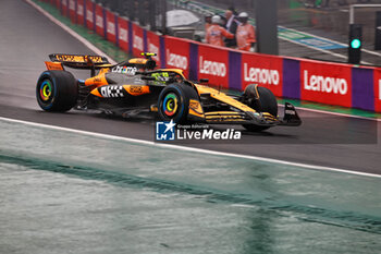 02/11/2024 - Lando Norris (GBR) - McLaren Formula 1 Team - McLaren MCL38 - Mercedes during Qualify session of the Formula 1 Lenovo Grande Premio de Sao Paulo 2024, scheduled to take place at Interlagos Circuit, San Paolo, Brasil, BRA  Nov 1st-3rd, 2024 - FORMULA 1 LENOVO GRANDE PREMIO DE SAO PAULO 2024 - QUALIFYING - FORMULA 1 - MOTORI