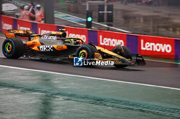 02/11/2024 - Lando Norris (GBR) - McLaren Formula 1 Team - McLaren MCL38 - Mercedes during Qualify session of the Formula 1 Lenovo Grande Premio de Sao Paulo 2024, scheduled to take place at Interlagos Circuit, San Paolo, Brasil, BRA  Nov 1st-3rd, 2024 - FORMULA 1 LENOVO GRANDE PREMIO DE SAO PAULO 2024 - QUALIFYING - FORMULA 1 - MOTORI