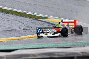 02/11/2024 - Lewis Hamilton (GBR) - exibition on Mclaren Mp4/6 1990 after the Qualify session of the Formula 1 Lenovo Grande Premio de Sao Paulo 2024, scheduled to take place at Interlagos Circuit, San Paolo, Brasil, BRA  Nov 1st-3rd, 2024 - FORMULA 1 LENOVO GRANDE PREMIO DE SAO PAULO 2024 - QUALIFYING - FORMULA 1 - MOTORI