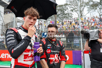 2024-11-03 - Oliver Bearman (GBR Haas F1 Team  during the race of Formula 1 Lenovo Grande Premio de Sao Paulo 2024, scheduled to take place at Interlagos Circuit, San Paolo, Brasil, BRA  Nov 1st-3rd, 2024 - FORMULA 1 LENOVO GRANDE PREMIO DE SAO PAULO 2024 - RACE - FORMULA 1 - MOTORS