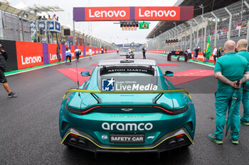 2024-11-03 - Safety Car - Aston Martin Vantage during the race of Formula 1 Lenovo Grande Premio de Sao Paulo 2024, scheduled to take place at Interlagos Circuit, San Paolo, Brasil, BRA  Nov 1st-3rd, 2024 - FORMULA 1 LENOVO GRANDE PREMIO DE SAO PAULO 2024 - RACE - FORMULA 1 - MOTORS