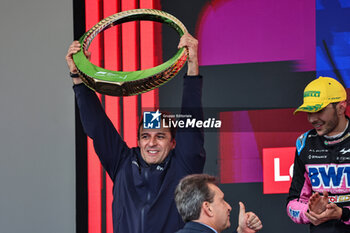 2024-11-03 - Pierre Wache (FRA Oracle Red Bull Racing technical director on the podium the Formula 1 Lenovo Grande Premio de Sao Paulo 2024, scheduled to take place at Interlagos Circuit, San Paolo, Brasil, BRA  Nov 1st-3rd, 2024 - FORMULA 1 LENOVO GRANDE PREMIO DE SAO PAULO 2024 - RACE - FORMULA 1 - MOTORS