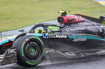 2024-11-03 - Lewis Hamilton (GBR) - Mercedes-AMG PETRONAS F1 Team - Mercedes W15 - Mercedes E Performance  during the Formula 1 Lenovo Grande Premio de Sao Paulo 2024, scheduled to take place at Interlagos Circuit, San Paolo, Brasil, BRA  Nov 1st-3rd, 2024 - FORMULA 1 LENOVO GRANDE PREMIO DE SAO PAULO 2024 - RACE - FORMULA 1 - MOTORS