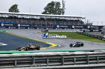 2024-11-03 - Lando Norris (GBR) - McLaren Formula 1 Team - McLaren MCL38 - Mercedes during the race of Formula 1 Lenovo Grande Premio de Sao Paulo 2024, scheduled to take place at Interlagos Circuit, San Paolo, Brasil, BRA  Nov 1st-3rd, 2024 - FORMULA 1 LENOVO GRANDE PREMIO DE SAO PAULO 2024 - RACE - FORMULA 1 - MOTORS