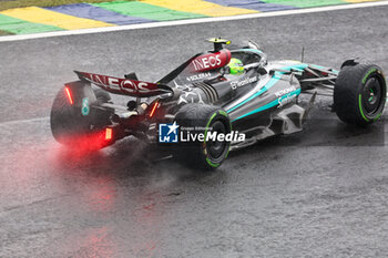 2024-11-03 - Lewis Hamilton (GBR) - Mercedes-AMG PETRONAS F1 Team - Mercedes W15 - Mercedes E Performance during the Formula 1 Lenovo Grande Premio de Sao Paulo 2024, scheduled to take place at Interlagos Circuit, San Paolo, Brasil, BRA  Nov 1st-3rd, 2024 - FORMULA 1 LENOVO GRANDE PREMIO DE SAO PAULO 2024 - RACE - FORMULA 1 - MOTORS