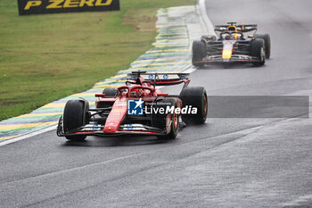 2024-11-03 - Charles Leclerc (MON) - Scuderia Ferrari - Ferrari SF-24 - Ferrari  during the Formula 1 Lenovo Grande Premio de Sao Paulo 2024, scheduled to take place at Interlagos Circuit, San Paolo, Brasil, BRA  Nov 1st-3rd, 2024 - FORMULA 1 LENOVO GRANDE PREMIO DE SAO PAULO 2024 - RACE - FORMULA 1 - MOTORS