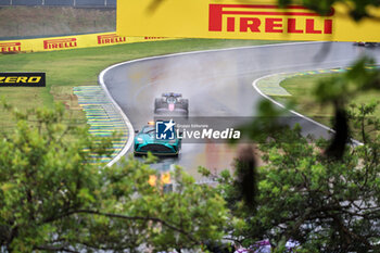 2024-11-03 - Safety Car - Aston Martin Vantage and Max Verstappen (NED) - Oracle Red Bull Racing - Red Bull RB20 - Honda RBPT  during the Formula 1 Lenovo Grande Premio de Sao Paulo 2024, scheduled to take place at Interlagos Circuit, San Paolo, Brasil, BRA  Nov 1st-3rd, 2024 - FORMULA 1 LENOVO GRANDE PREMIO DE SAO PAULO 2024 - RACE - FORMULA 1 - MOTORS