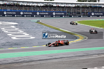 2024-11-03 - Carlos Sainz Jr. (ESP) - Scuderia Ferrari - Ferrari SF-24 - Ferrari  during the Formula 1 Lenovo Grande Premio de Sao Paulo 2024, scheduled to take place at Interlagos Circuit, San Paolo, Brasil, BRA  Nov 1st-3rd, 2024 - FORMULA 1 LENOVO GRANDE PREMIO DE SAO PAULO 2024 - RACE - FORMULA 1 - MOTORS