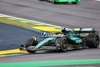 2024-11-03 - Fernando Alonso (ESP) - Aston Martin Aramco F1 Team - Aston Martin AMR24 - Mercedes during the race of Formula 1 Lenovo Grande Premio de Sao Paulo 2024, scheduled to take place at Interlagos Circuit, San Paolo, Brasil, BRA  Nov 1st-3rd, 2024 - FORMULA 1 LENOVO GRANDE PREMIO DE SAO PAULO 2024 - RACE - FORMULA 1 - MOTORS