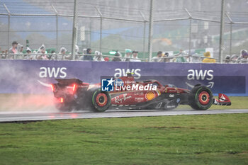 2024-11-03 - Carlos Sainz Jr. (ESP) - Scuderia Ferrari - Ferrari SF-24 - Ferrari  during the Formula 1 Lenovo Grande Premio de Sao Paulo 2024, scheduled to take place at Interlagos Circuit, San Paolo, Brasil, BRA  Nov 1st-3rd, 2024 - FORMULA 1 LENOVO GRANDE PREMIO DE SAO PAULO 2024 - RACE - FORMULA 1 - MOTORS