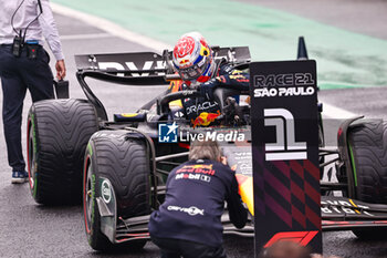 2024-11-03 - Max Verstappen (NED) - Oracle Red Bull Racing - Red Bull RB20 - Honda RBPT winner of the Formula 1 Lenovo Grande Premio de Sao Paulo 2024, scheduled to take place at Interlagos Circuit, San Paolo, Brasil, BRA  Nov 1st-3rd, 2024 - FORMULA 1 LENOVO GRANDE PREMIO DE SAO PAULO 2024 - RACE - FORMULA 1 - MOTORS