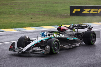 2024-11-03 - Lewis Hamilton (GBR) - Mercedes-AMG PETRONAS F1 Team - Mercedes W15 - Mercedes E Performance  during the Formula 1 Lenovo Grande Premio de Sao Paulo 2024, scheduled to take place at Interlagos Circuit, San Paolo, Brasil, BRA  Nov 1st-3rd, 2024 - FORMULA 1 LENOVO GRANDE PREMIO DE SAO PAULO 2024 - RACE - FORMULA 1 - MOTORS