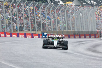 2024-11-03 - Lewis Hamilton (GBR) - Mercedes-AMG PETRONAS F1 Team - Mercedes W15 - Mercedes E Performance  during the race of Formula 1 Lenovo Grande Premio de Sao Paulo 2024, scheduled to take place at Interlagos Circuit, San Paolo, Brasil, BRA  Nov 1st-3rd, 2024 - FORMULA 1 LENOVO GRANDE PREMIO DE SAO PAULO 2024 - RACE - FORMULA 1 - MOTORS