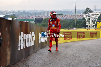 2024-11-03 - Carlos Sainz Jr. (ESP) - Scuderia Ferrari - Ferrari SF-24 - Ferrari  during the Formula 1 Lenovo Grande Premio de Sao Paulo 2024, scheduled to take place at Interlagos Circuit, San Paolo, Brasil, BRA  Nov 1st-3rd, 2024 - FORMULA 1 LENOVO GRANDE PREMIO DE SAO PAULO 2024 - RACE - FORMULA 1 - MOTORS