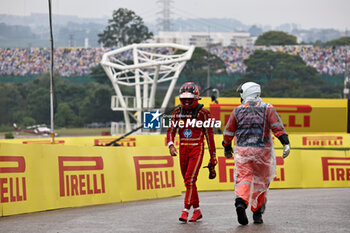 2024-11-03 - Carlos Sainz Jr. (ESP) - Scuderia Ferrari - Ferrari SF-24 - Ferrari  during the Formula 1 Lenovo Grande Premio de Sao Paulo 2024, scheduled to take place at Interlagos Circuit, San Paolo, Brasil, BRA  Nov 1st-3rd, 2024 - FORMULA 1 LENOVO GRANDE PREMIO DE SAO PAULO 2024 - RACE - FORMULA 1 - MOTORS