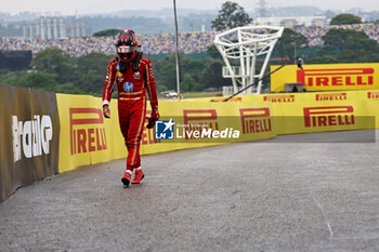 2024-11-03 - Carlos Sainz Jr. (ESP) - Scuderia Ferrari - Ferrari SF-24 - Ferrari  during the Formula 1 Lenovo Grande Premio de Sao Paulo 2024, scheduled to take place at Interlagos Circuit, San Paolo, Brasil, BRA  Nov 1st-3rd, 2024 - FORMULA 1 LENOVO GRANDE PREMIO DE SAO PAULO 2024 - RACE - FORMULA 1 - MOTORS